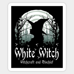 Wiccan Witchcraft - White Witch Sticker